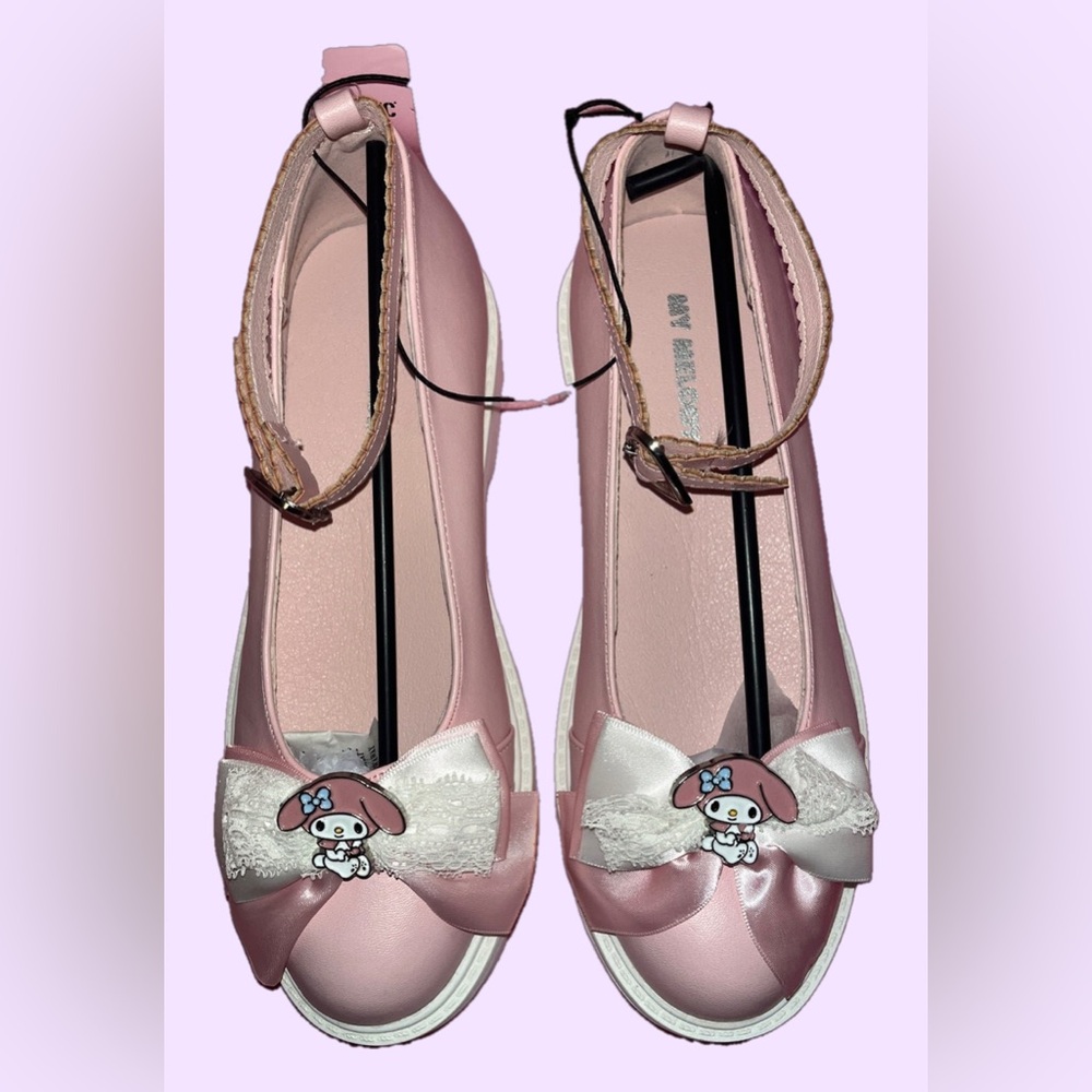 SANRIO Pastel Mary Jane Shoes With Bows